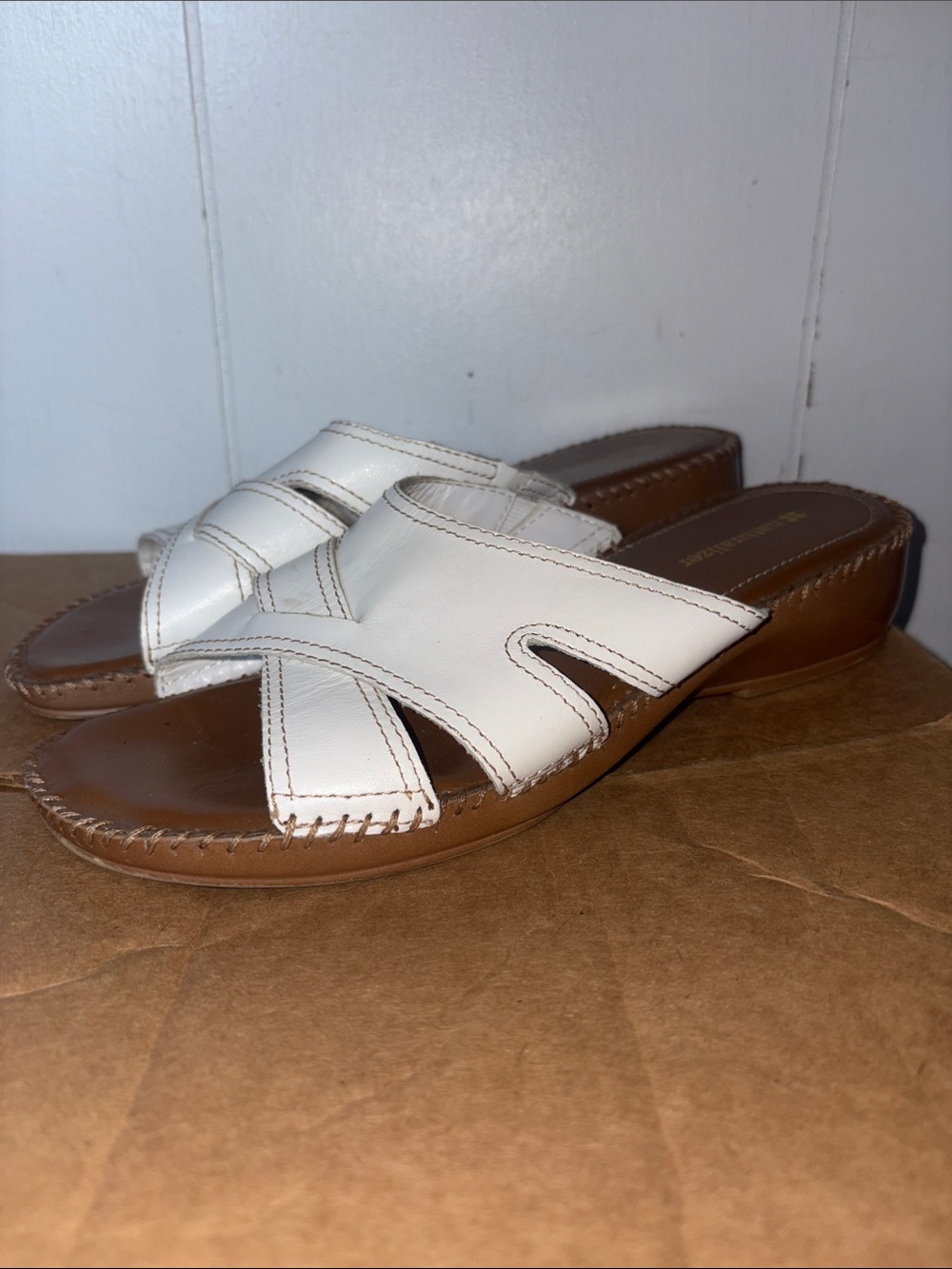 Naturalizer Leather Slide Sandals size 9M